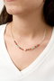 Heliophilia Silver Collar de Metal Multicolor con Diseño de Cuentas